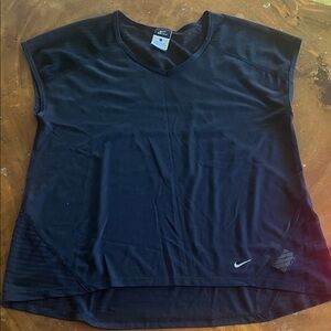 Nike Women's Black Mesh V-Neck Jersey